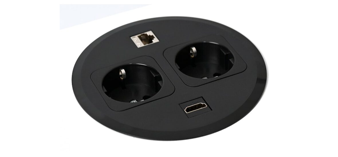 יחידת שקעים מובנית NETBOX Point Duplex